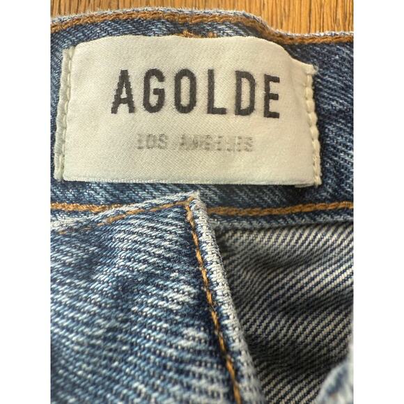 Agolde Parker Vintage Cutoff Shorts in low key Size 26 5 button fly denim - Picture 9 of 13